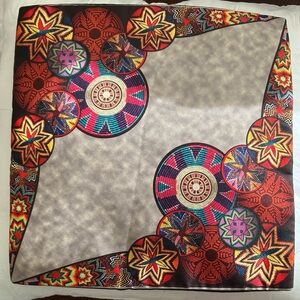 15”x15” Multi Color Ethiopian Pattern Decorative Pillow Cover